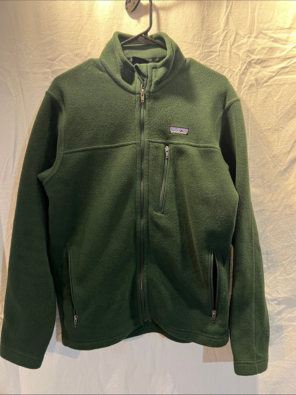 Patagonia Men's Full-Zip Fleece Jacket - Dark Green